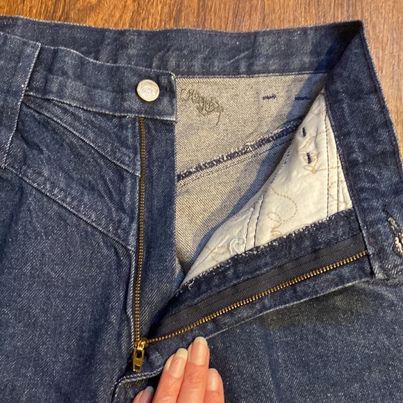 Vintage Roper High Waisted Dark Wash 100% Cotton Western Jeans-Sz 11-Inseam 37 - Picture 6 of 14